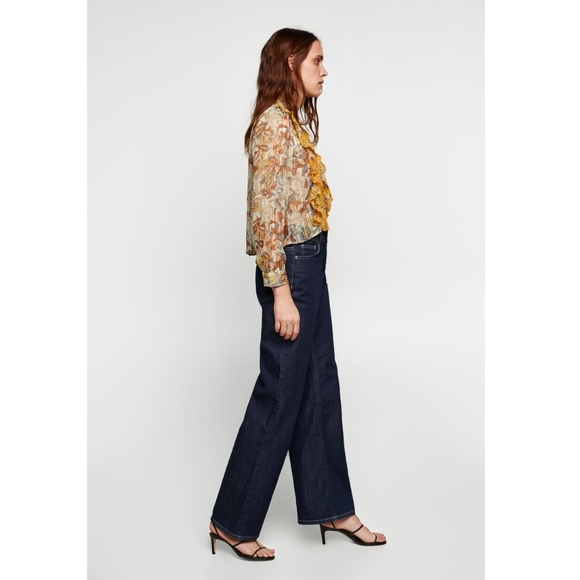 Embroidered Floral Print Blouse - Picture 5 of 13